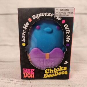 Schylling NeeDoh Chicka DeeDoos Blue Squishy Stress Toy Fidget Sensory Chick New